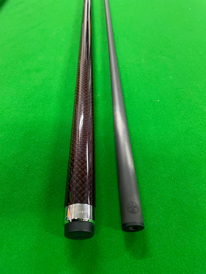 12.5mm Jumart Carbon Fibre Cue - Pro Taper - Dark Burgundy