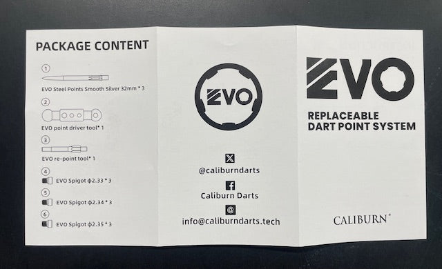 Caliburn Evo Dart Point Starter Kit