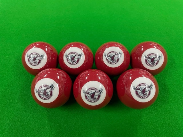 7x 2" Aramith NRL Pool Balls (All Teams Available)