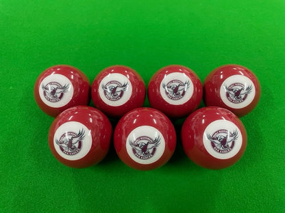 7x 2" Aramith NRL Pool Balls (All Teams Available)