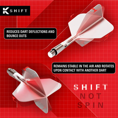 Target Darts No2 K-Shift Spinning Integrated Shafts and Flights