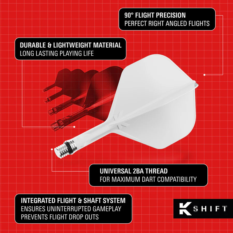 Target Darts No2 K-Shift Spinning Integrated Shafts and Flights