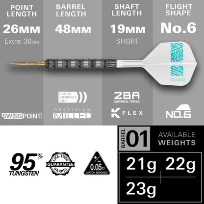 Target - Rob Cross 95K Darts - 95% Tungsten Darts