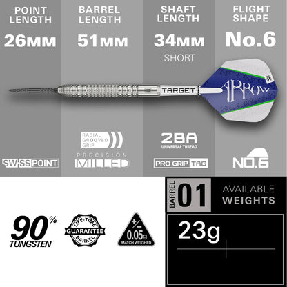 Target - Shane McGuirk Gen1 Darts - 90% Tungsten Darts