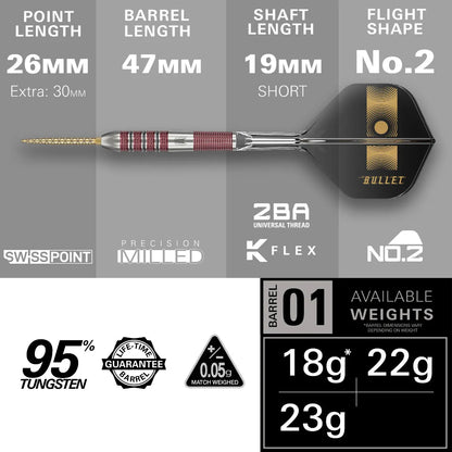 Target - Stephen Bunting 95K Darts - 95% Tungsten Darts
