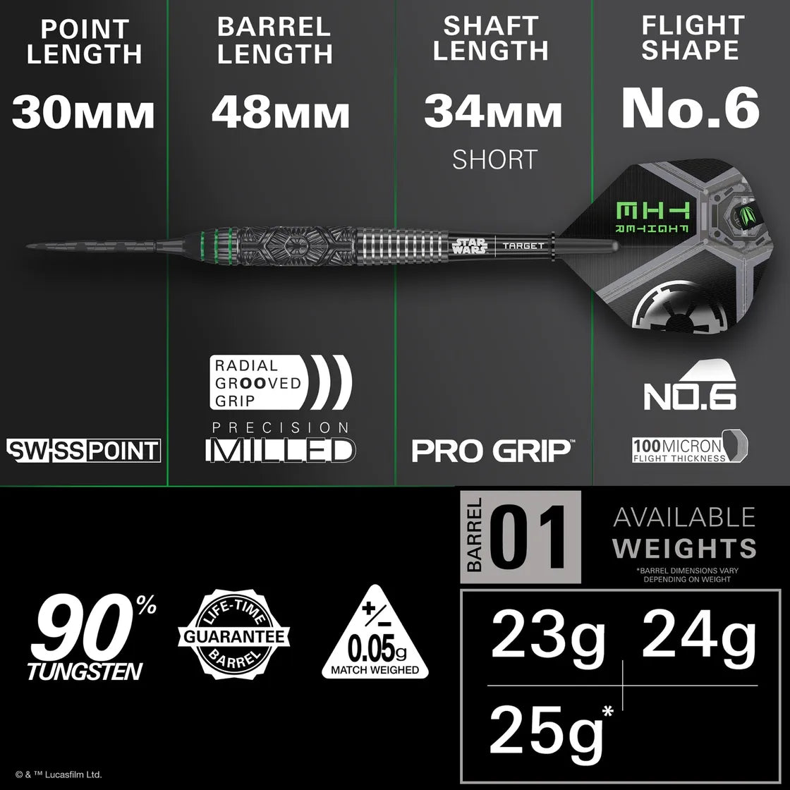 Target Darts / Star Wars - Tie Fighter Darts - 90% Tungsten