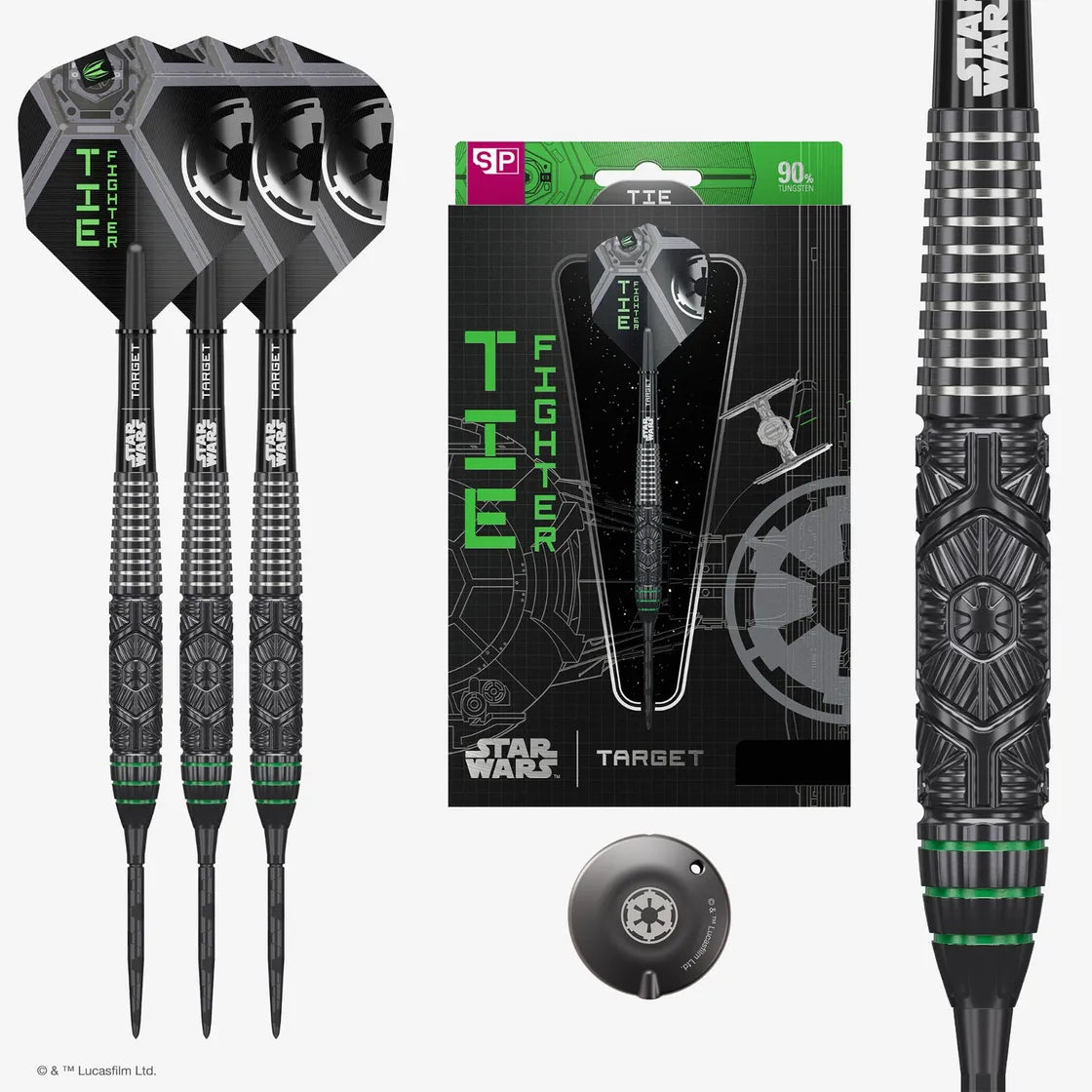 Target Darts / Star Wars - Tie Fighter Darts - 90% Tungsten