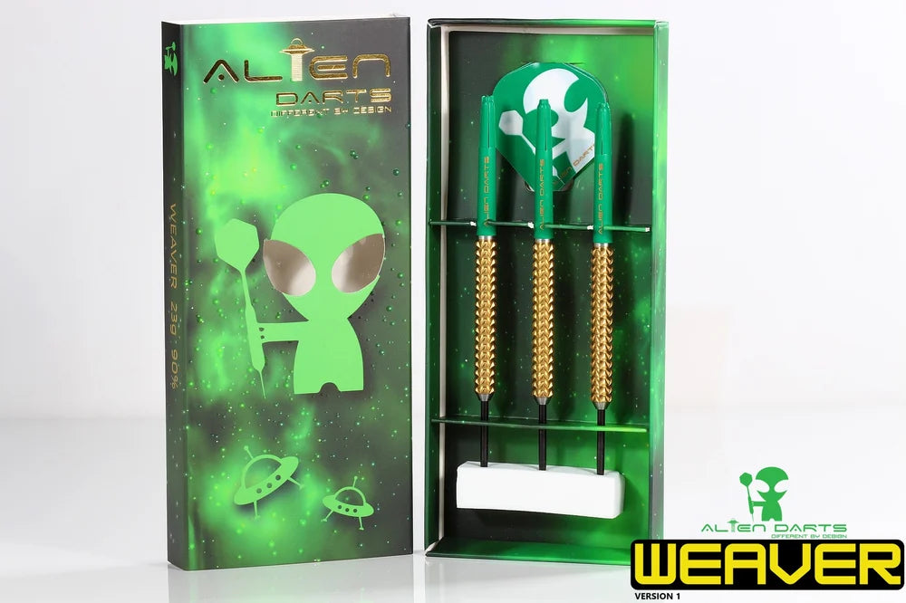 Alien Darts - Weaver Gold - 90% Tungsten Darts - 21g / 23g / 25g / 27g