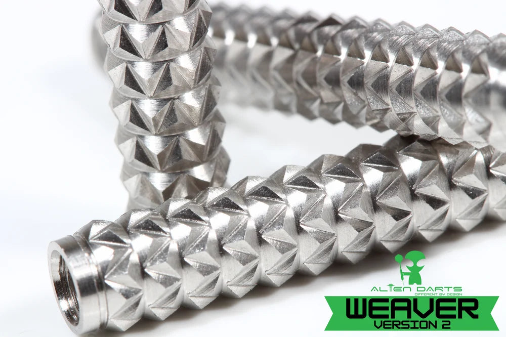 Alien Darts - Weaver V2 Silver - 90% Tungsten Darts - 22g / 24g / 26g